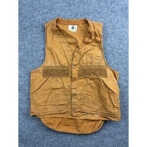 Vintage Black Sheep Hunter Vest Medium Brown Shooter Japan Made Button Up